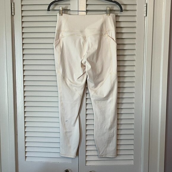 NWT Fabletics PureLuxe Oasis 7/8 pants medium women ivory oats - Picture 4 of 10